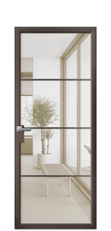 Дверь межкомнатная Фрейм 04 Цвет Антик Покрытие Алюминий  Наличник Скрытый короб Цена 81870