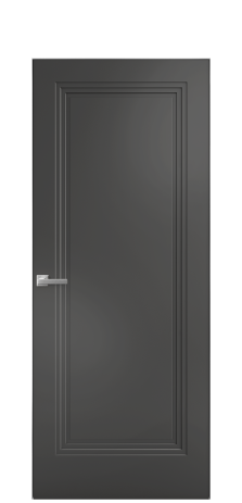 Дверь межкомнатная Step 01 Цвет Антрацит Покрытие Эмаль  Наличник Скрытый короб хром Цена 69310