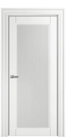 Дверь межкомнатная Step 02 Цвет Белый Покрытие Эмаль  Наличник Lacio 110 Цена 65275