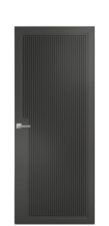 Дверь межкомнатная Step 03 Цвет Антрацит Покрытие Эмаль  Наличник Скрытый короб хром Цена 53768