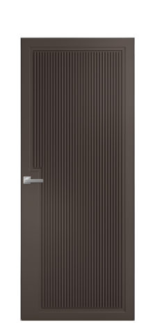 Дверь межкомнатная Степ 03 Цвет Коричневый Покрытие Эмаль  Наличник Скрытый короб хром Цена 53768