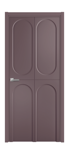 Дверь межкомнатная Ансе 4 Цвет Лиловый Покрытие Эмаль  Наличник L 50 Цена 45918