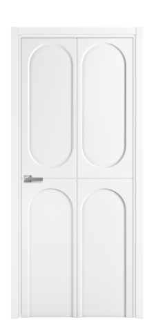 Дверь межкомнатная Anse 4 Цвет Белый Покрытие Эмаль  Наличник L 50 Цена 36974