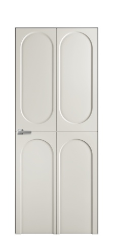 Дверь межкомнатная Anse 4 Цвет Дымчатый Покрытие Эмаль  Наличник Скрытый короб хром Цена 36949