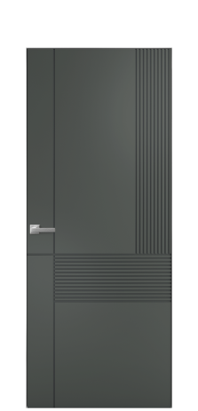 Дверь межкомнатная Меццо 13 Цвет Пихтовый Покрытие Эмаль  Наличник Скрытый короб хром Цена 43793