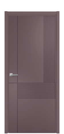 Дверь межкомнатная Mezzo 13 Цвет Лиловый Покрытие Эмаль  Наличник L 50 Цена 43818