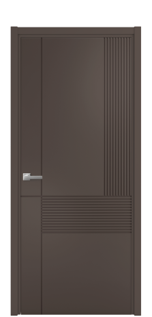 Дверь межкомнатная Mezzo 13 Цвет Какао Покрытие Эмаль  Наличник L 50 Цена 42475