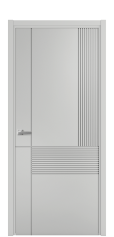 Дверь межкомнатная Mezzo 13 Цвет Телегрей Покрытие Эмаль  Наличник L 50 Цена 42625