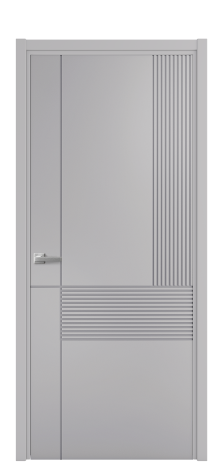Дверь межкомнатная Mezzo 13 Цвет Галечный Покрытие Эмаль  Наличник L 50 Цена 42625