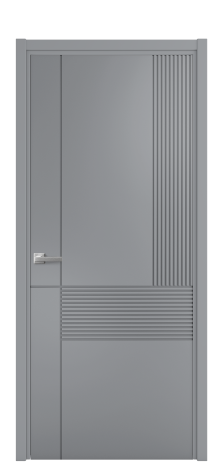 Дверь межкомнатная Mezzo 13 Цвет Гриджио Покрытие Эмаль  Наличник L 50 Цена 42625