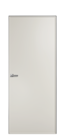 Дверь межкомнатная Line 1 Цвет Дымчатый Покрытие Эмаль  Наличник Скрытый короб хром Цена 74810