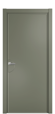 Дверь межкомнатная Line 2 Цвет Зеленый Покрытие Эмаль  Наличник L 75 Цена 57675
