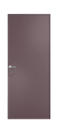 Дверь межкомнатная Line 2 Цвет Лиловый Покрытие Эмаль  Наличник Скрытый короб хром Цена 74810