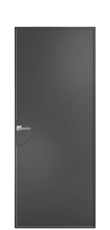 Дверь межкомнатная Line 2 Цвет Антрацит Покрытие Эмаль  Наличник Скрытый короб хром Цена 74810