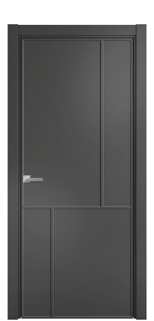 Дверь межкомнатная Line 3 Цвет Антрацит Покрытие Эмаль  Наличник L 75 Цена 51168