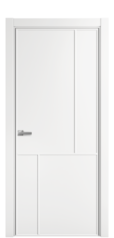 Дверь межкомнатная Лайн 3 Цвет Белый Покрытие Эмаль  Наличник L 75 Цена 49475