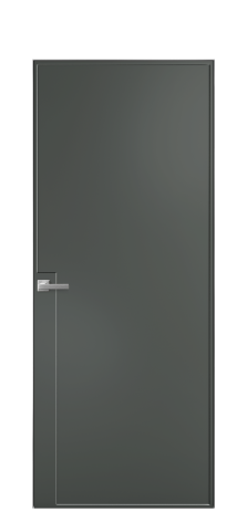 Дверь межкомнатная Line 4 Цвет Пихтовый Покрытие Эмаль  Наличник Скрытый короб хром Цена 74810