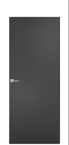 Дверь межкомнатная Breeze 1 Цвет Антрацит Покрытие Эмаль  Наличник Скрытый короб хром Цена 60593