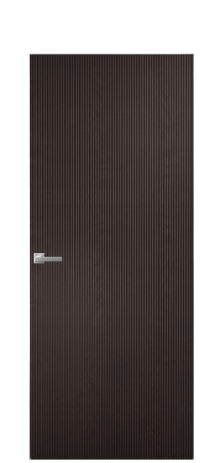 Дверь межкомнатная Breeze 1 Цвет Мореный Дуб Покрытие Шпон натуральный  Наличник Скрытый короб хром Цена 80760