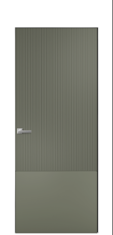 Дверь межкомнатная Breeze 3 Цвет Зеленый Покрытие Эмаль  Наличник Скрытый короб хром Цена 76880