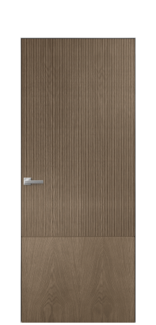 Дверь межкомнатная Breeze 3 Цвет Дуб Мускат Покрытие Шпон натуральный  Наличник Скрытый короб хром Цена 80760