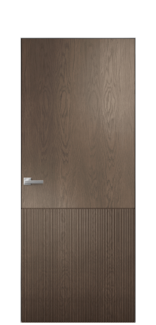 Дверь межкомнатная Breeze 4 Цвет Дуб Марракеш Покрытие Шпон натуральный  Наличник Скрытый короб хром Цена 80760