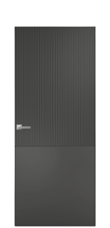 Дверь межкомнатная Breeze 5 Цвет Антрацит Покрытие Эмаль  Наличник Скрытый короб хром Цена 76880