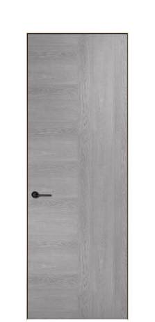 Дверь межкомнатная Юнит 09 Цвет Дуб Кварц Покрытие ШПОН Дуб Наличник Скрытый короб золото Цена 56906