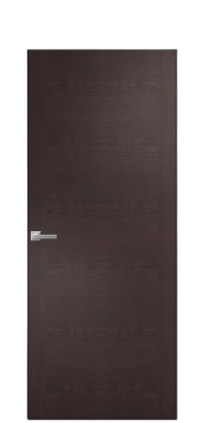 Дверь межкомнатная Unit 10 Цвет Мореный Дуб Покрытие Шпон натуральный  Наличник Скрытый короб хром Цена 55850