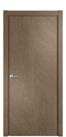 Дверь межкомнатная Юнит 11 Цвет Дуб Мускат Покрытие Шпон натуральный  Наличник L 75 Цена 58050