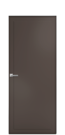 Дверь межкомнатная Line 5 Цвет Коричневый Покрытие Эмаль  Наличник Скрытый короб хром Цена 51143