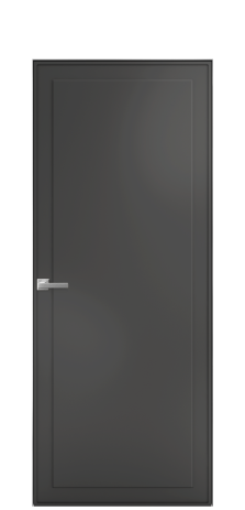 Дверь межкомнатная Line 5 Цвет Антрацит Покрытие Эмаль  Наличник Скрытый короб хром Цена 51143