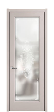 Дверь межкомнатная Неоклассик 1 Цвет Ясень Пудра Покрытие ЭМАЛИ Шпон крашеный Наличник L 50 Цена 52825