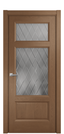 Дверь межкомнатная Неоклассик 3 Цвет Дуб Темный Покрытие Шпон натуральный  Наличник L 75 Цена 50175