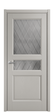 Дверь межкомнатная Неоклассик 4 Цвет Ясень Серый Шелк Покрытие Шпон крашеный  Наличник L 50 Цена 47300