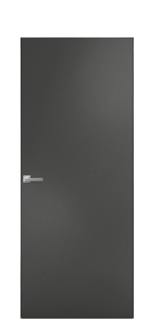 Дверь межкомнатная Секрет 59-00 Цвет Ясень Антрацит Покрытие Шпон крашеный диагональ Наличник Скрытый короб хром Цена 47038
