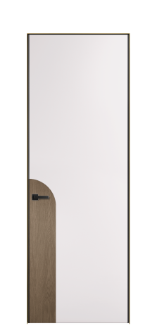 Дверь межкомнатная Дуэт 20 Цвет Крем Покрытие ЭМАЛИ Эмаль Наличник  Скрытый короб золото Цена 55213