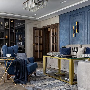 г.Самара. Квартира в стиле неоклассика. Изысканная, сдержанная с насыщенными текстурами  